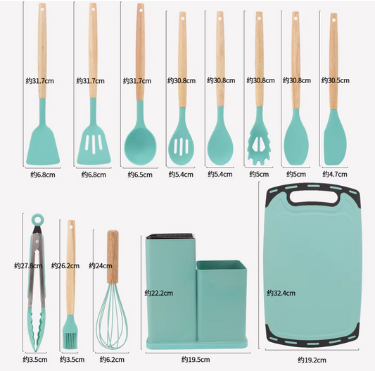 Juego de utensilios de cocina de 19 piezas